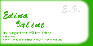edina valint business card